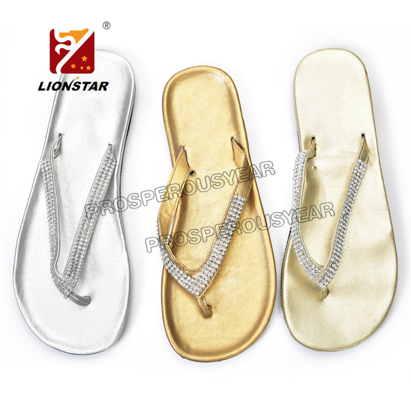 women flip flop Lady slippers diamond decoration Summer